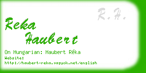 reka haubert business card